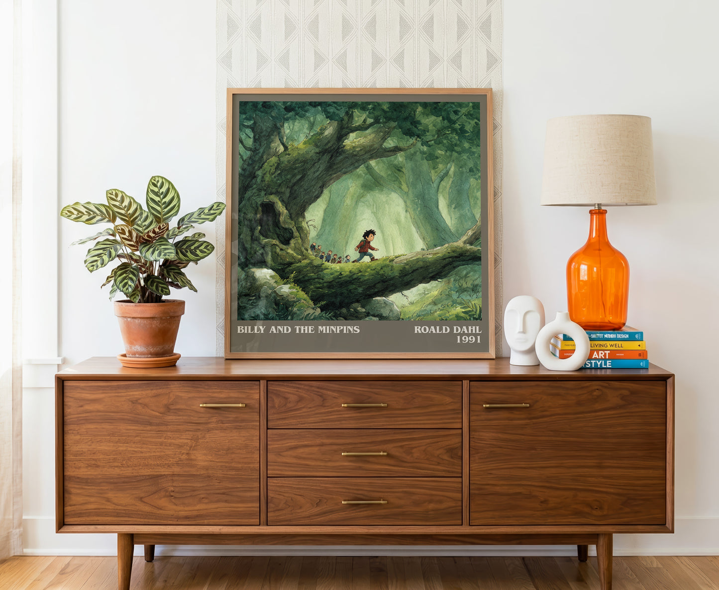 Billy And The Minpins by Roald Dahl | Square Bookish Poster | Inspired Fan Art Print | Free Delivery