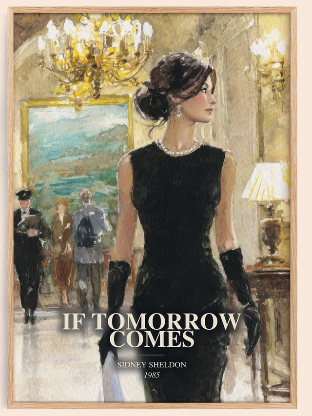 If Tomorrow Comes Book Watercolour Illustration by Sidney Sheldon