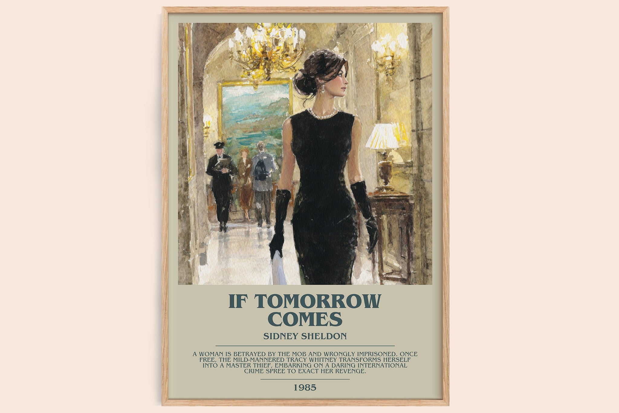 If Tomorrow Comes Bookish Wall Art by Sidney Sheldon