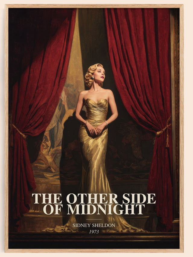 Other Side Of Midnight Book Watercolour Illustration by Sidney Sheldon