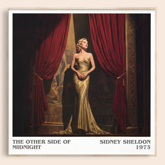The Other Side of Midnight Literary Art Print by Sidney Sheldon