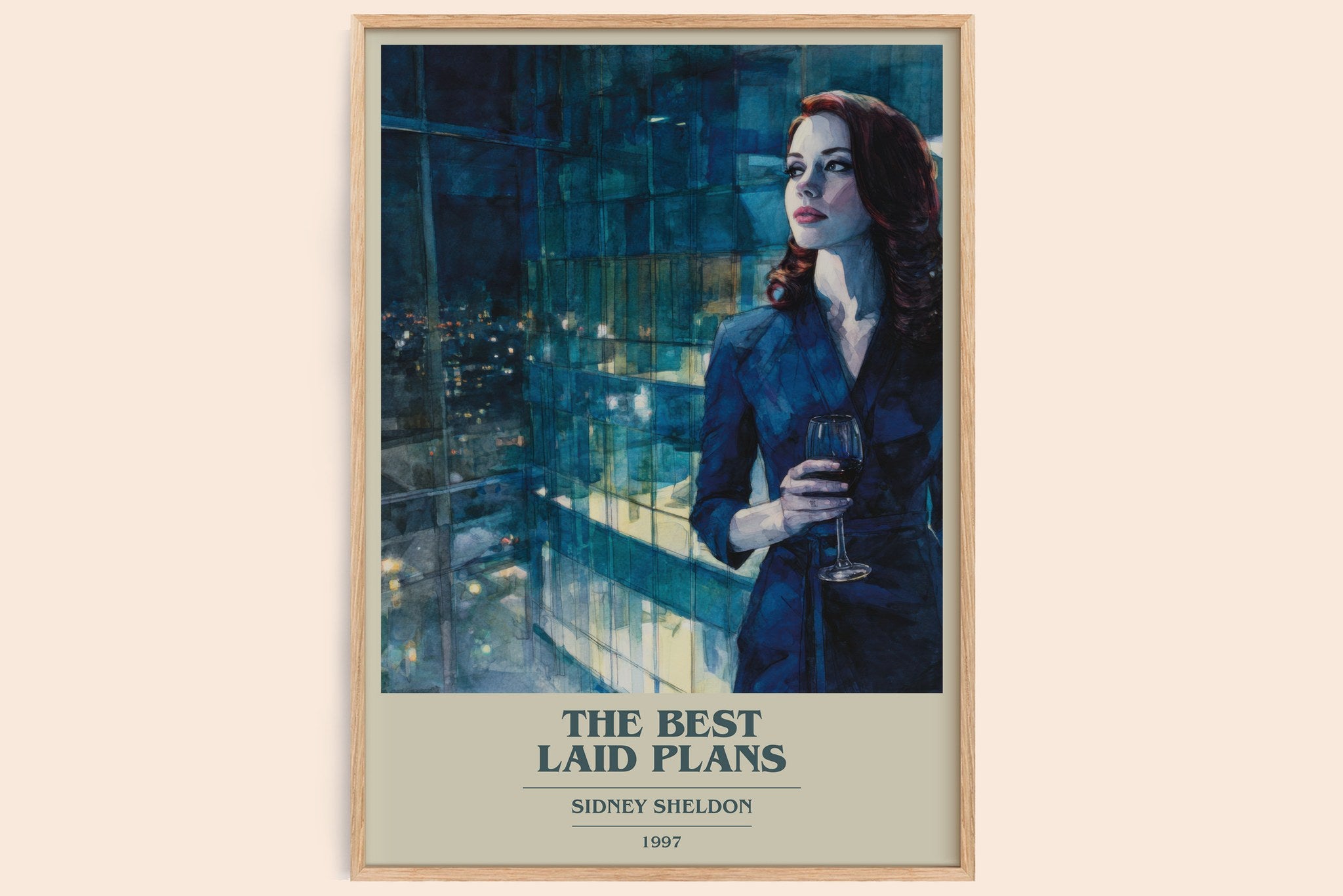 The Best Laid Plans Book Cover Poster by Sidney Sheldon