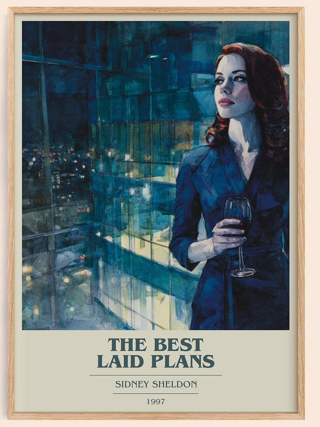 The Best Laid Plans Book Cover Poster by Sidney Sheldon