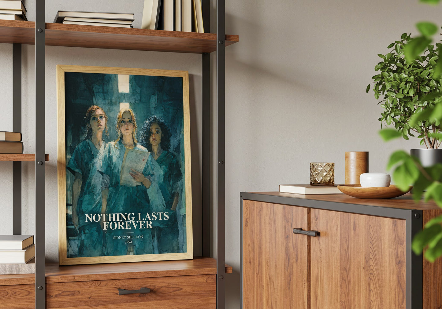 Nothing Lasts Forever book watercolour illustration paper finish options – matte satin gloss