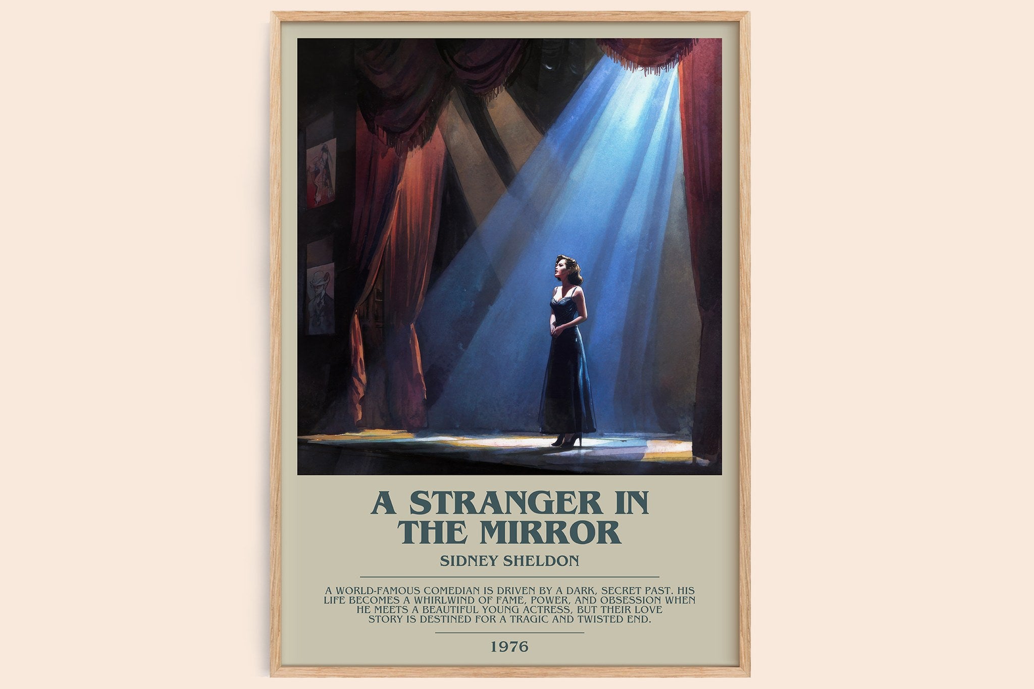 A Stranger in the Mirror Bookish Wall Art by Sidney Sheldon