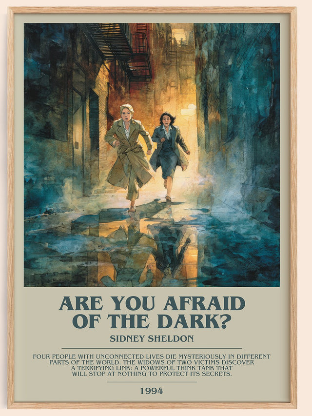 Are You Afraid of the Dark? Bookish Wall Art by Sidney Sheldon