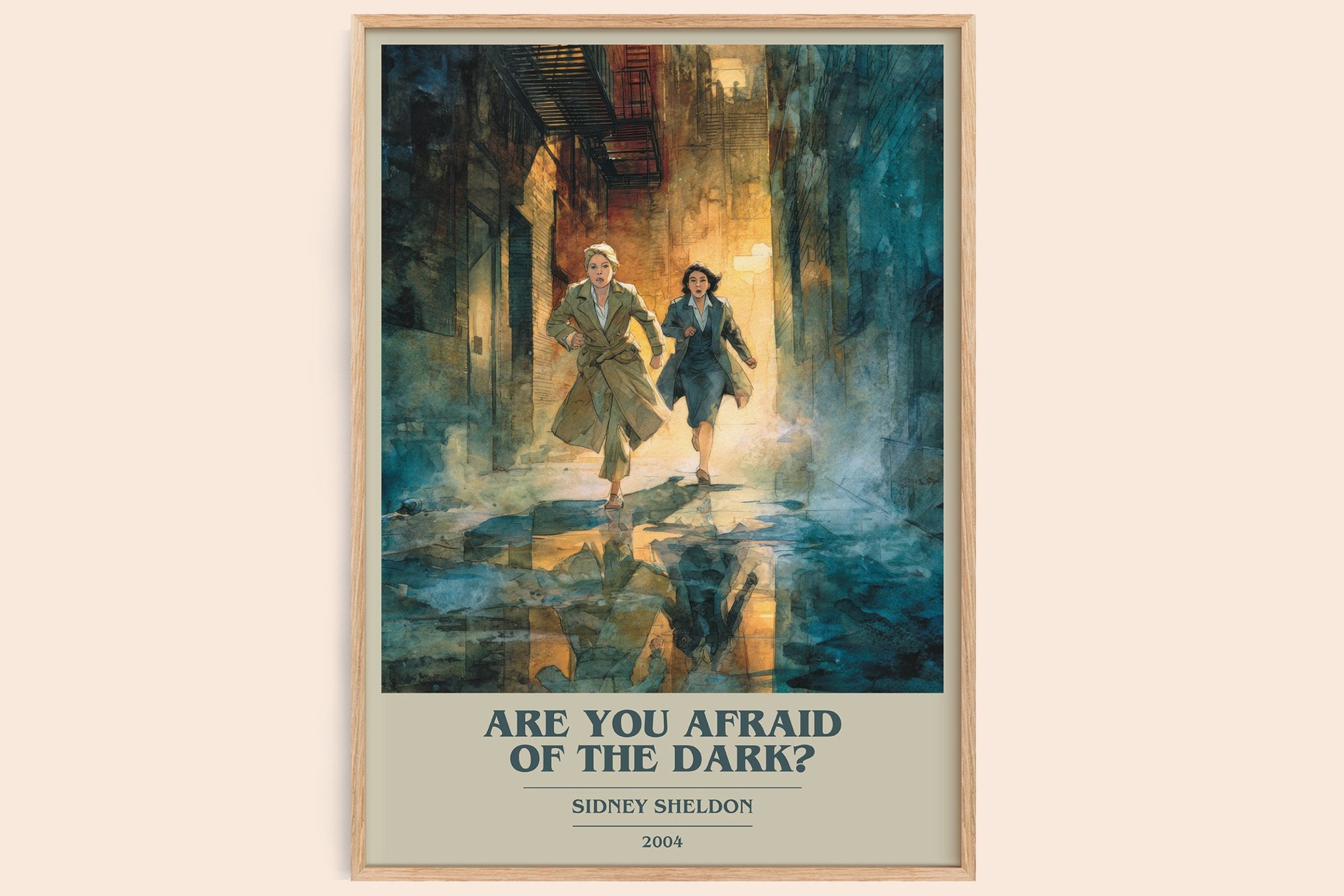 Are You Afraid of the Dark? Book Cover Poster by Sidney Sheldon