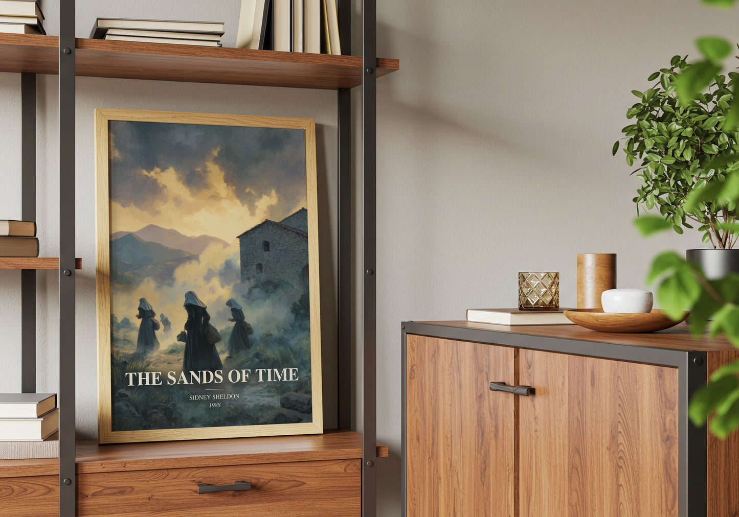 The Sands Of Time book watercolour illustration paper finish options – matte satin gloss
