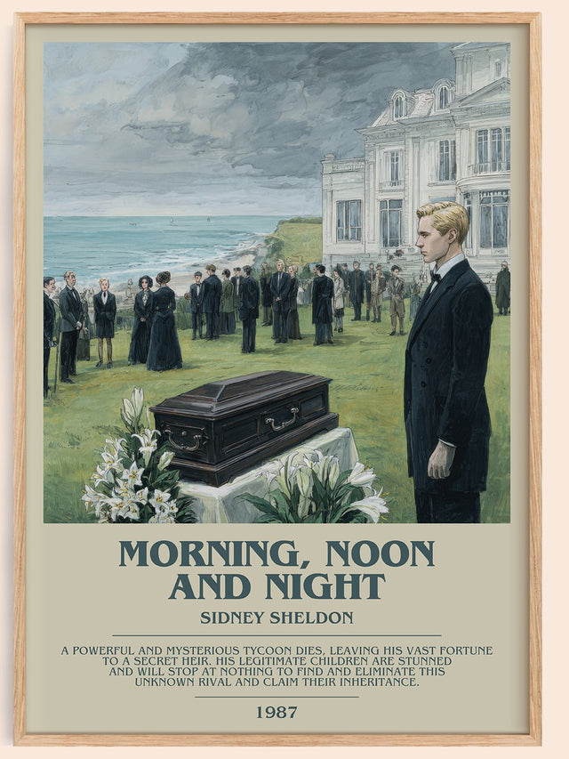 Morning, Noon and Night Bookish Wall Art by Sidney Sheldon