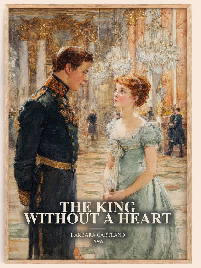 King Without A Heart Book Watercolour Illustration by Barbara Cartland