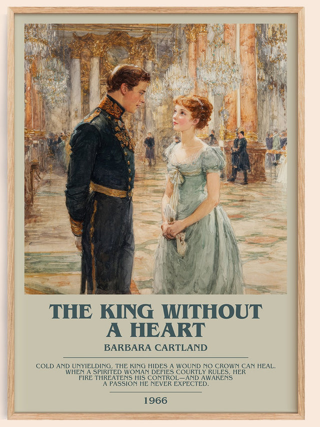 The King Without A heart Bookish Wall Art by Barbara Cartland