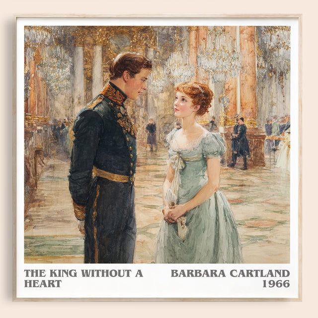 The King Without A heart Literary Art Print by Barbara Cartland