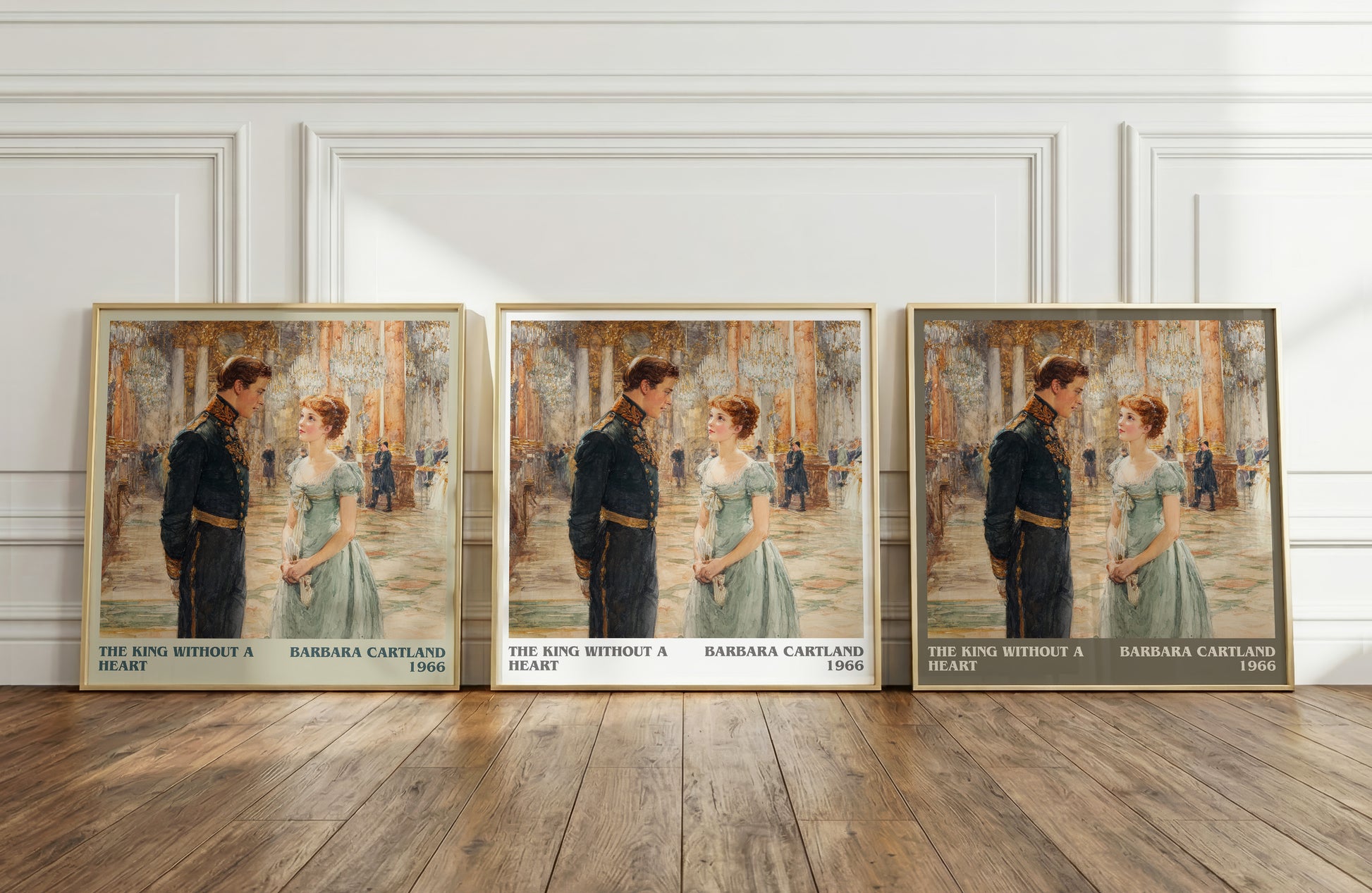 The King Without A heart literary print framed by window – literary home decor