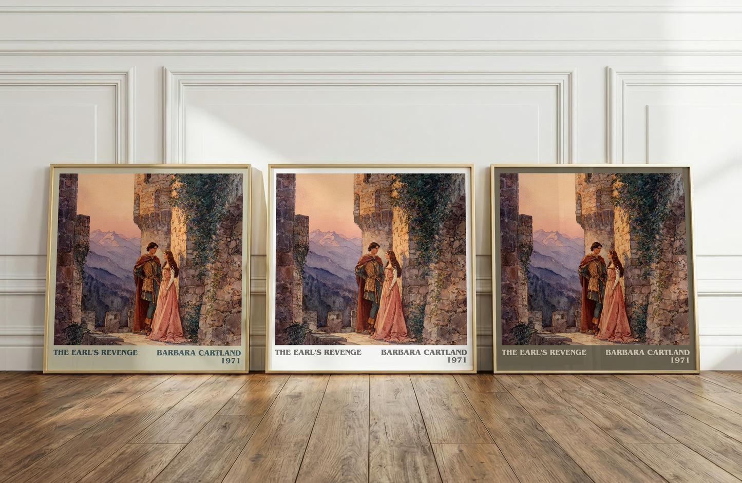 The Earl's Revenge literary print framed by window – literary home decor