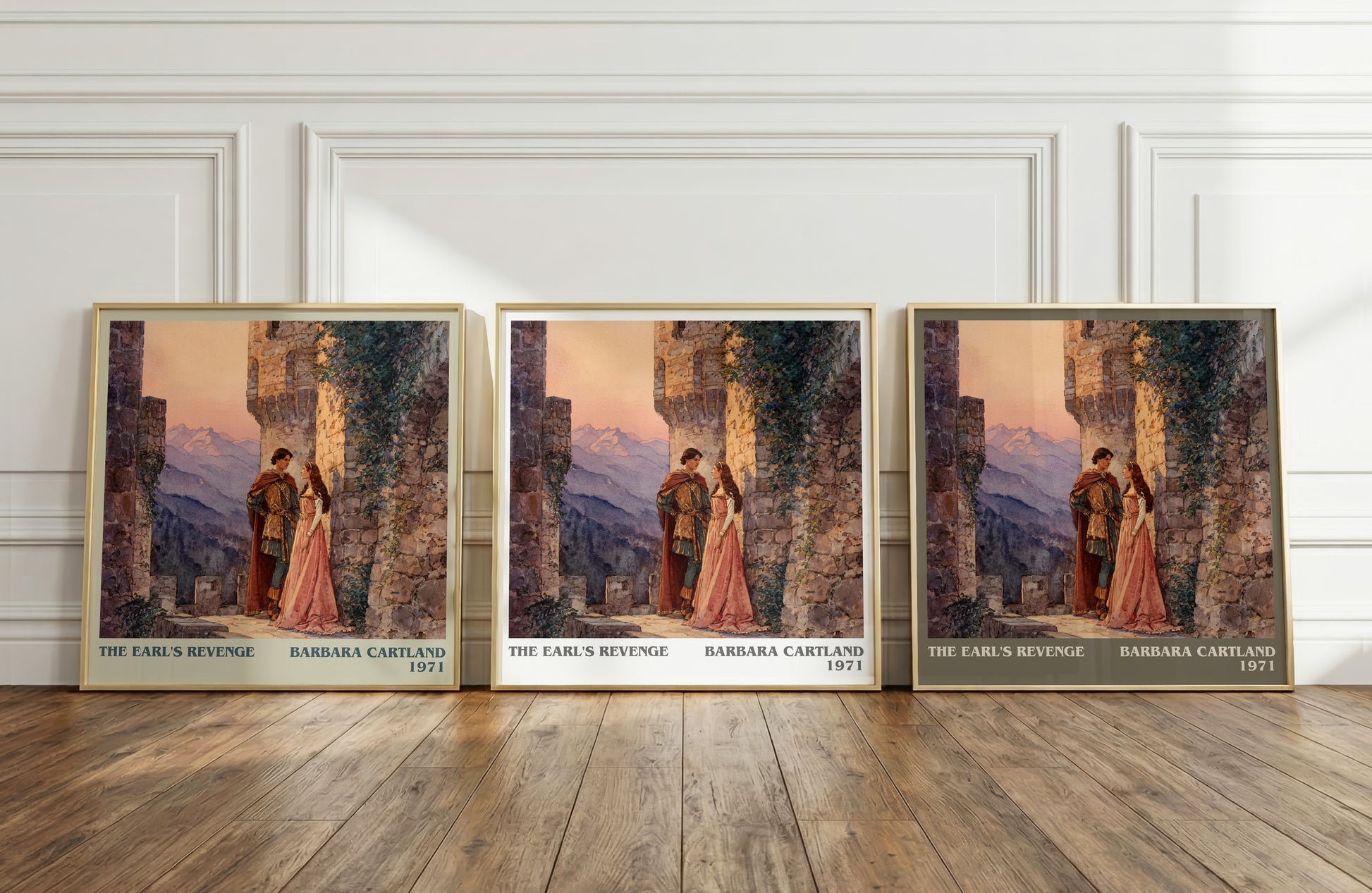 The Earl's Revenge literary print framed by window – literary home decor