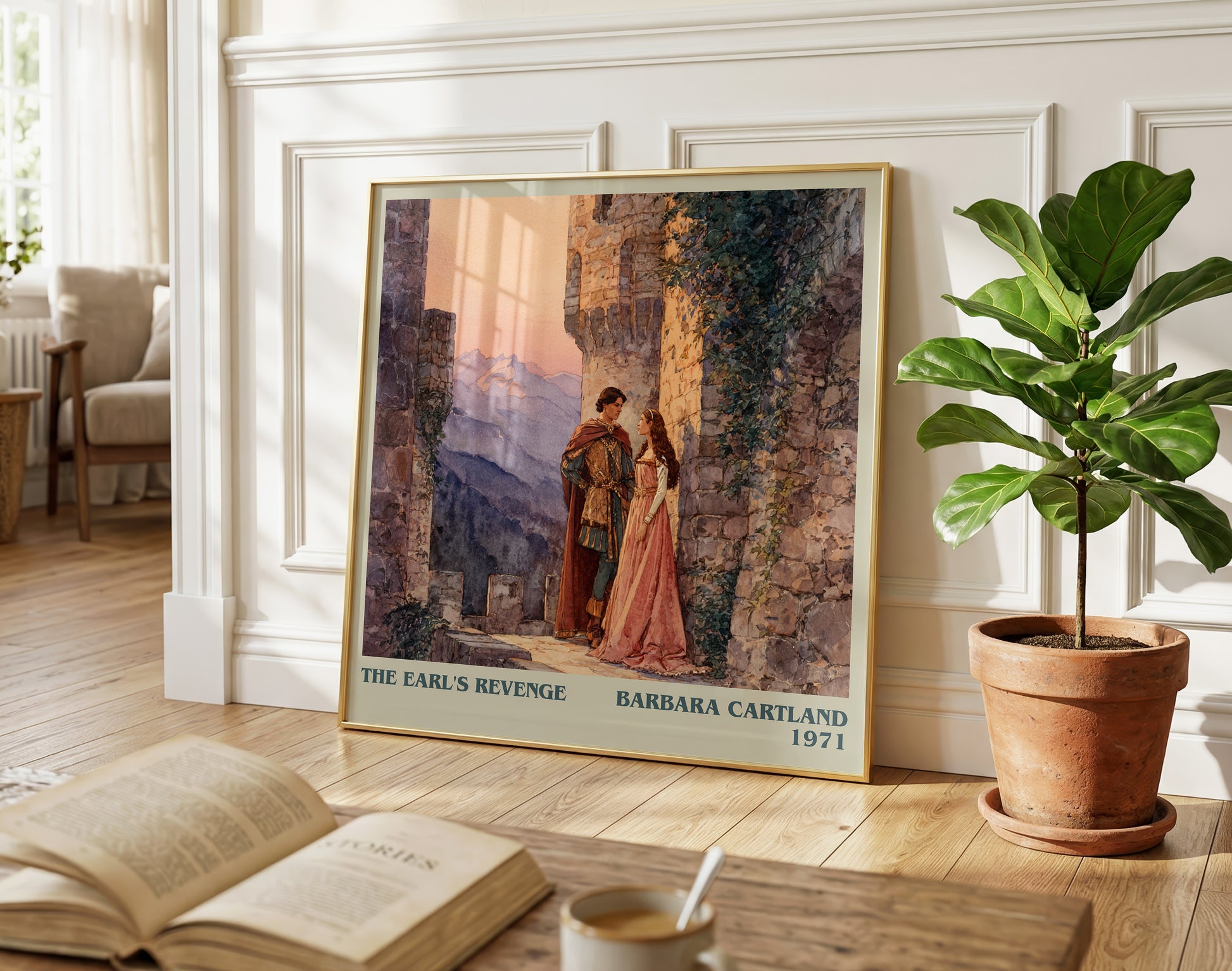 The Earl's Revenge literary poster paired in gallery wall – literary art prints