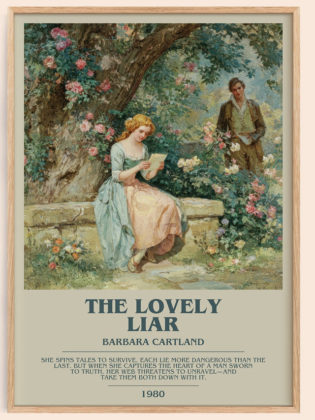 The Lovely Liar Bookish Wall Art by Barbara Cartland