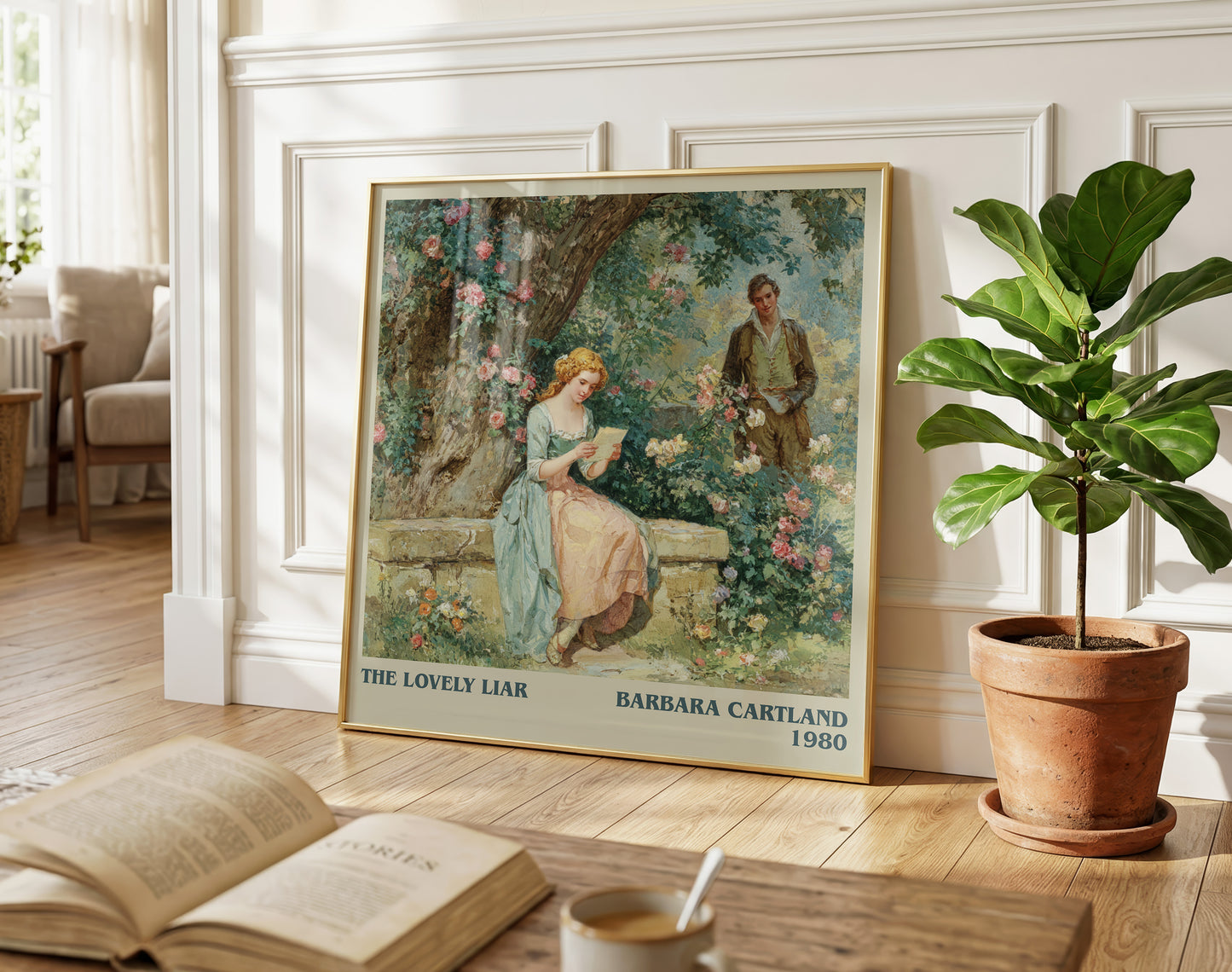 The Lovely Liar literary poster paired in gallery wall – literary art prints