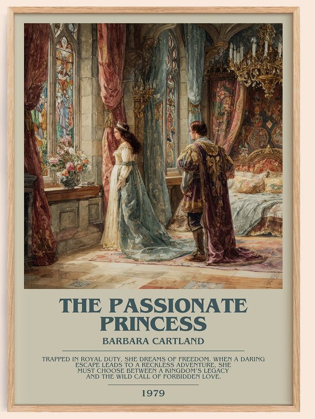 The Passionate Princess Bookish Wall Art by Barbara Cartland