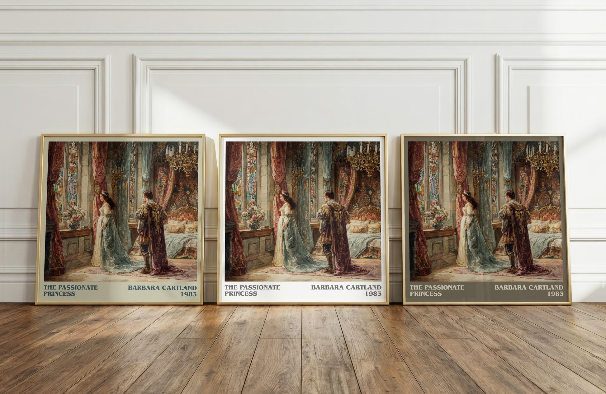 The Passionate Princess literary print framed by window – literary home decor