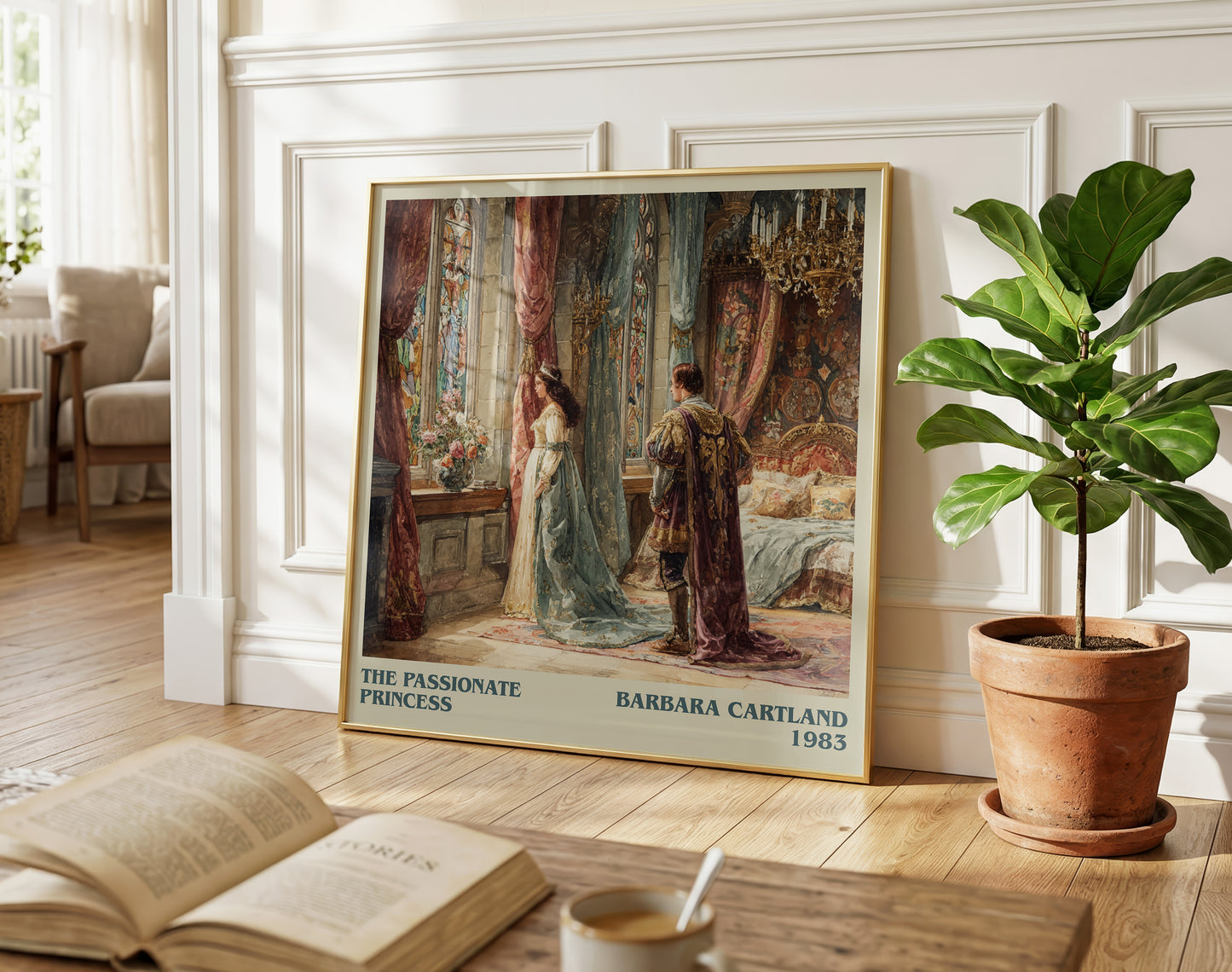 The Passionate Princess literary poster paired in gallery wall – literary art prints
