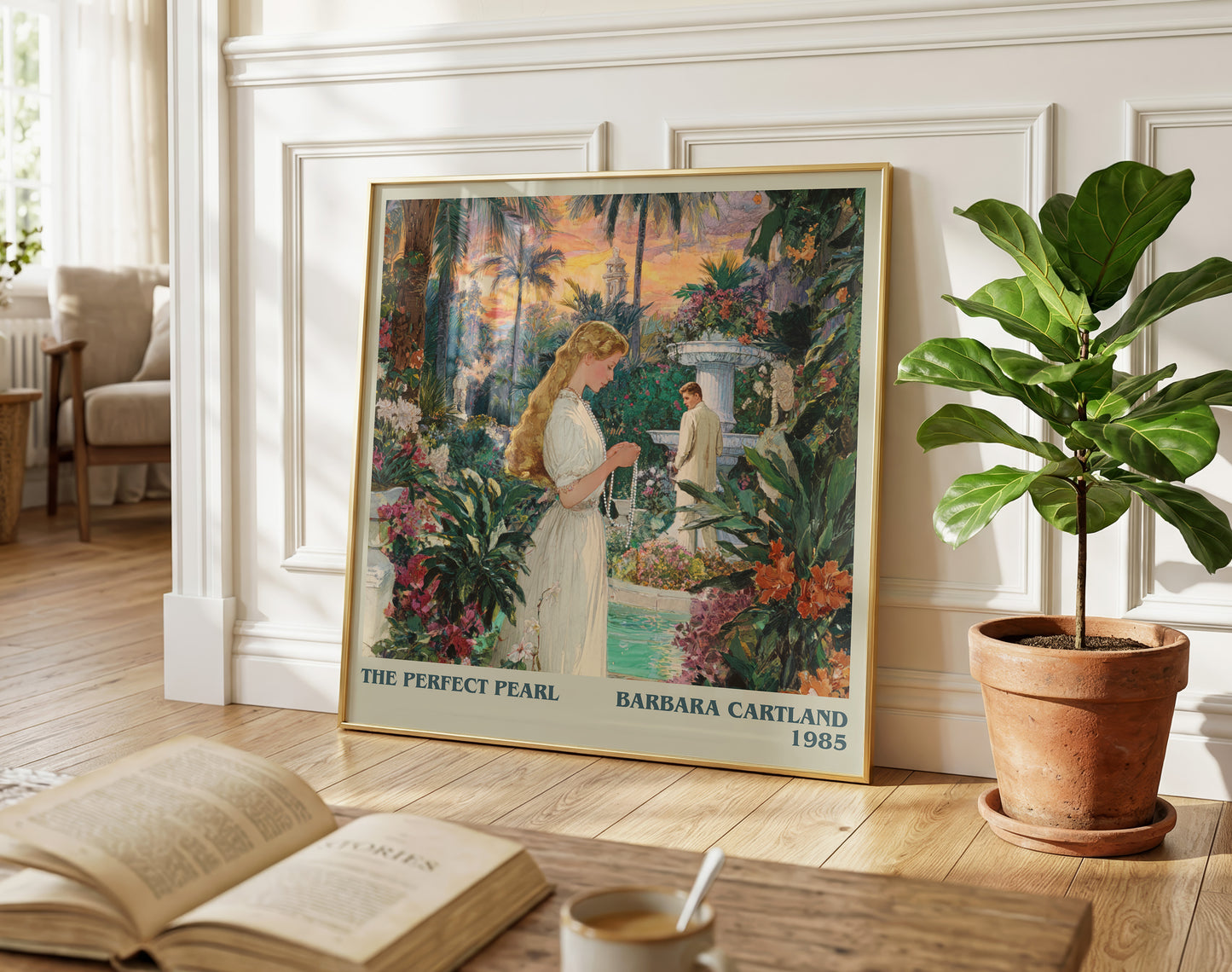The Perfect Pearl literary poster paired in gallery wall – literary art prints
