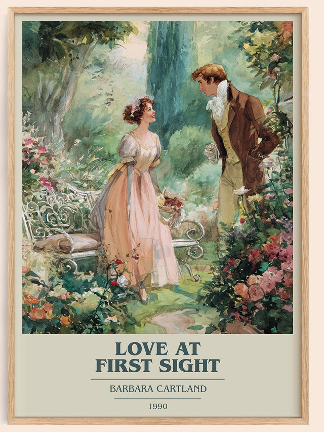 Love at First Sight Book Cover Poster by Barbara Cartland