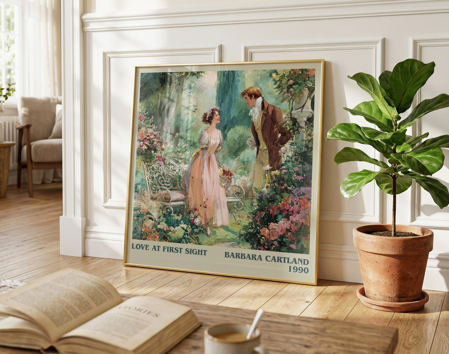 Love at First Sight literary poster paired in gallery wall – literary art prints