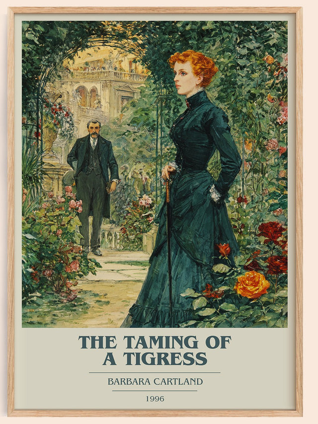 The Taming of a Tigress Book Cover Poster by Barbara Cartland