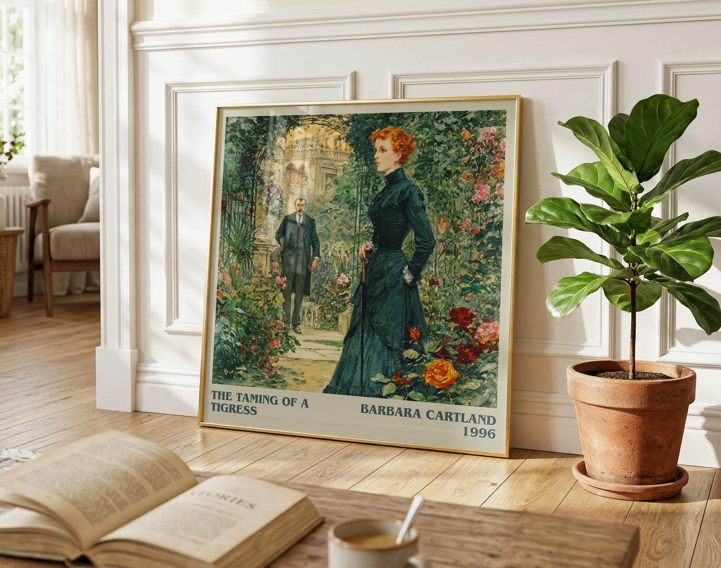 The Taming of a Tigress literary poster paired in gallery wall – literary art prints