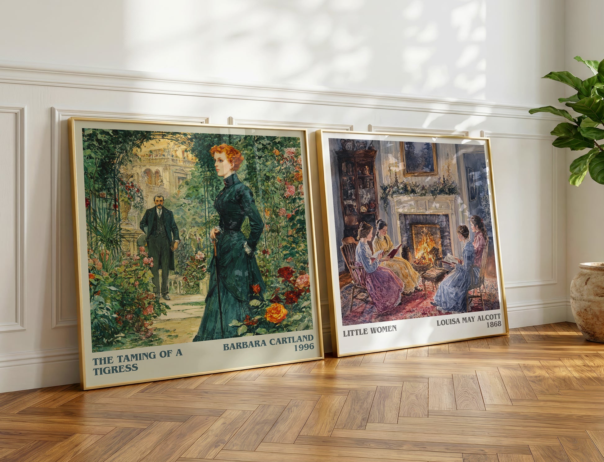 The Taming of a Tigress book poster packaging – museum-quality print rolled in protective tube