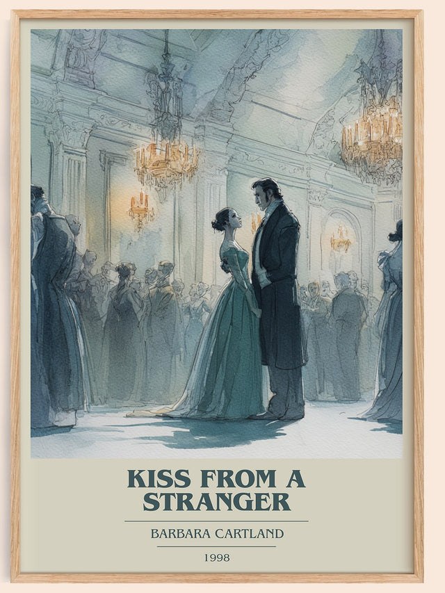 Kiss from a Stranger Book Cover Poster by Barbara Cartland
