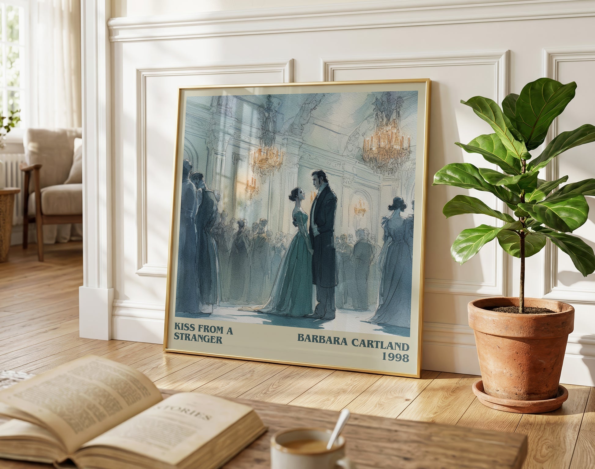 Kiss from a Stranger literary poster paired in gallery wall – literary art prints