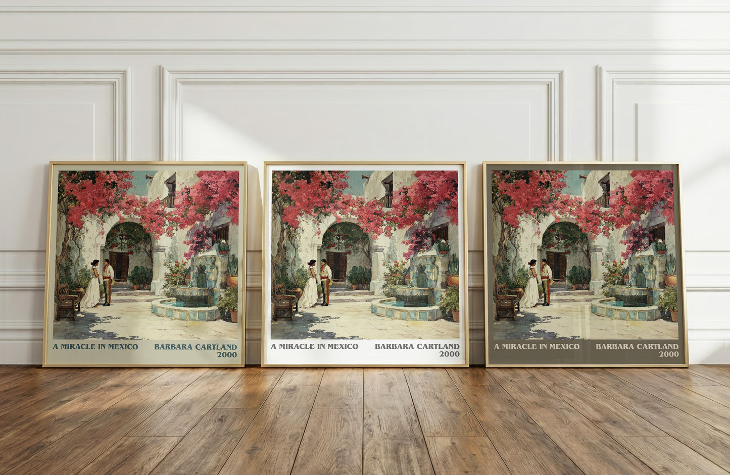 A Miracle in Mexico literary print framed by window – literary home decor