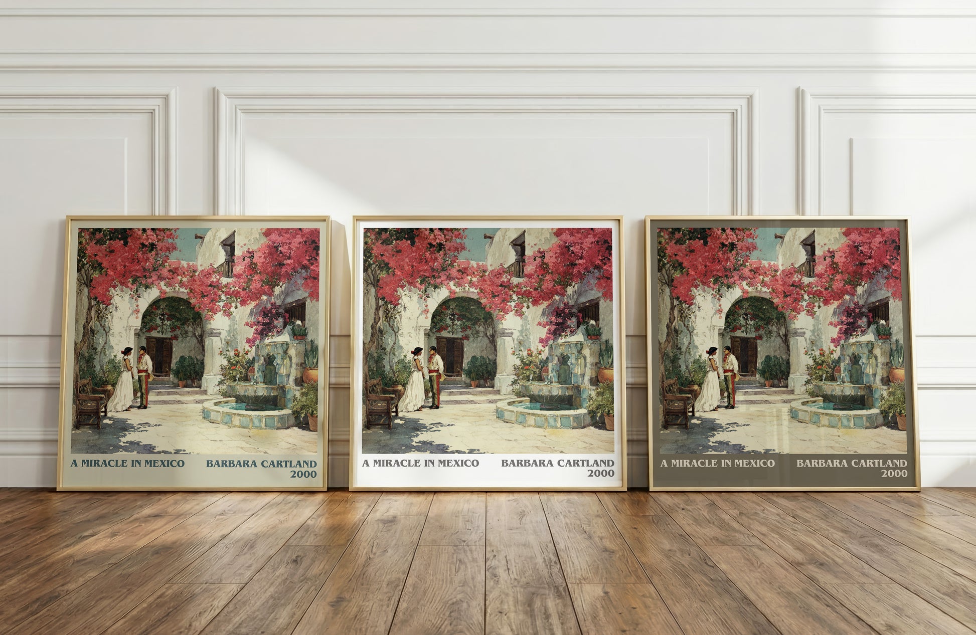 A Miracle in Mexico literary print framed by window – literary home decor