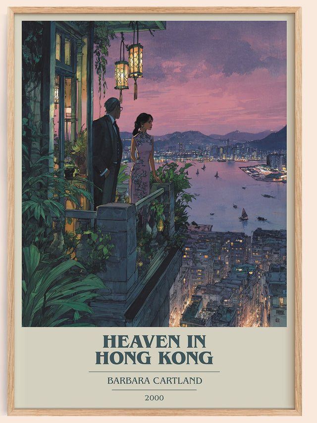 Heaven in Hong Kong Book Cover Poster by Barbara Cartland