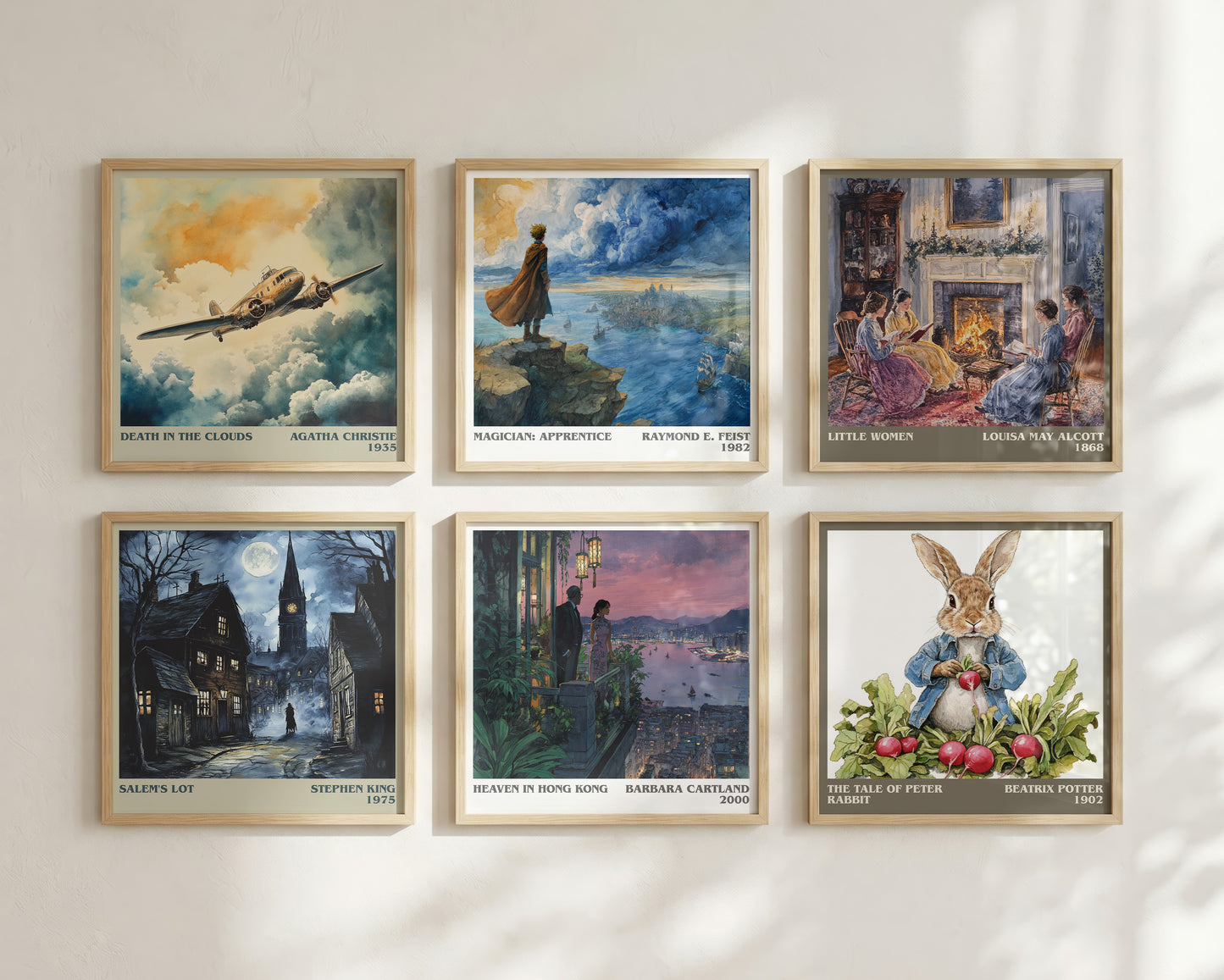 Heaven in Hong Kong literary book poster framed on wall – romance wall art