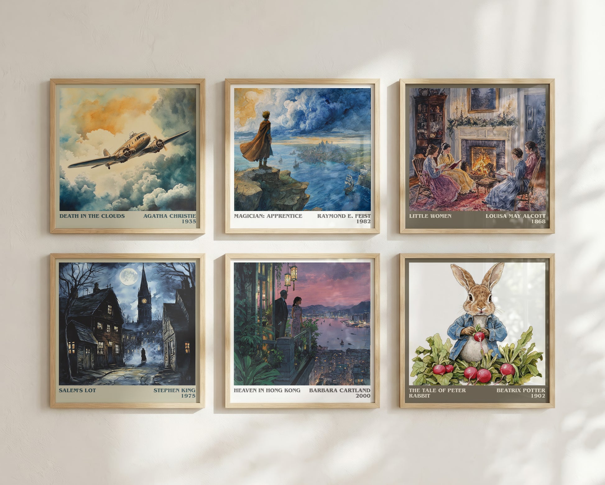 Heaven in Hong Kong literary book poster framed on wall – romance wall art