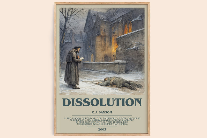 Dissolution Bookish Wall Art by C.J. Sansom (Modern style)