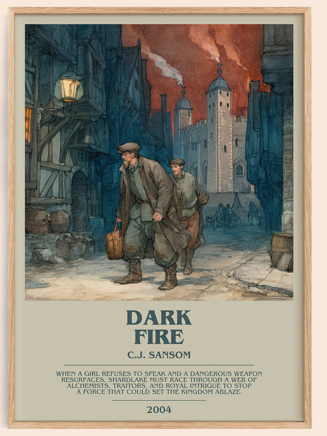 Dark Fire Bookish Wall Art by C.J. Sansom