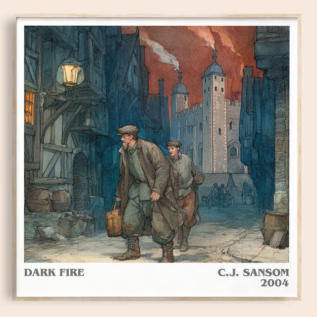 Dark Fire Literary Art Print by C.J. Sansom