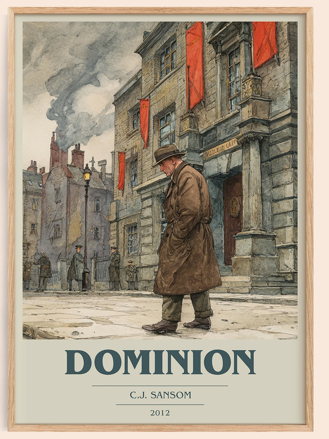 Dominion Book Cover Poster by C. J. Sansom