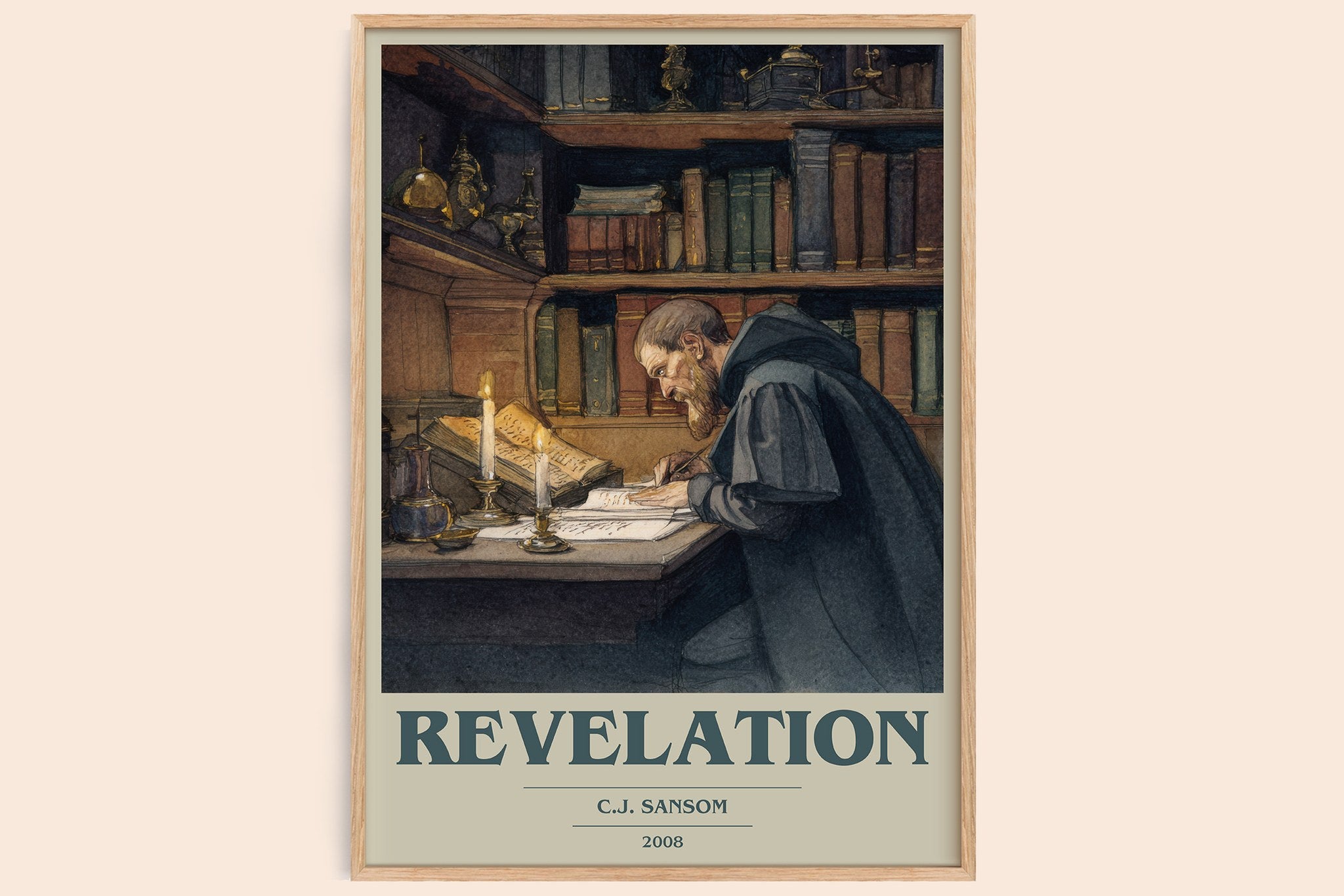 Revelation Book Cover Poster by C.J. Sansom