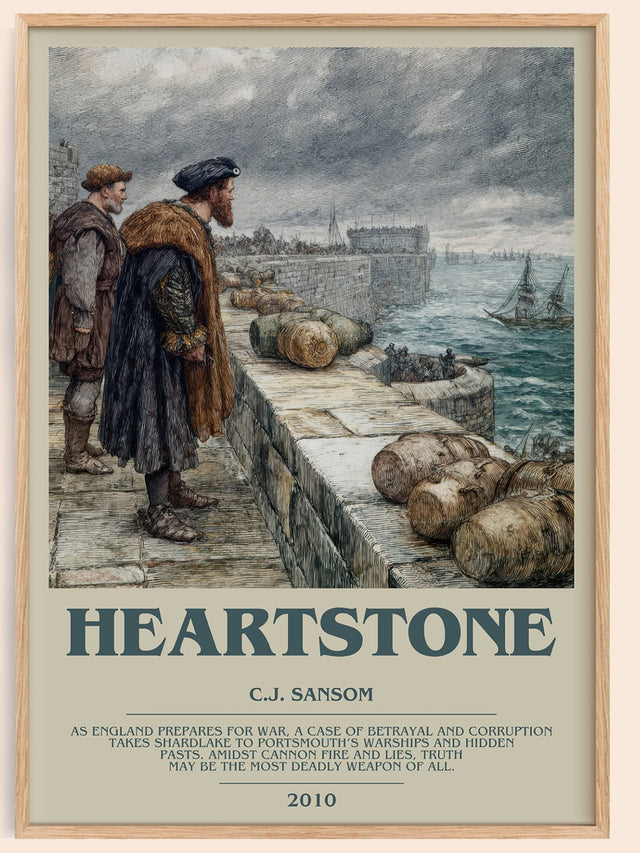 Heartstone Bookish Wall Art by C.J. Sansom