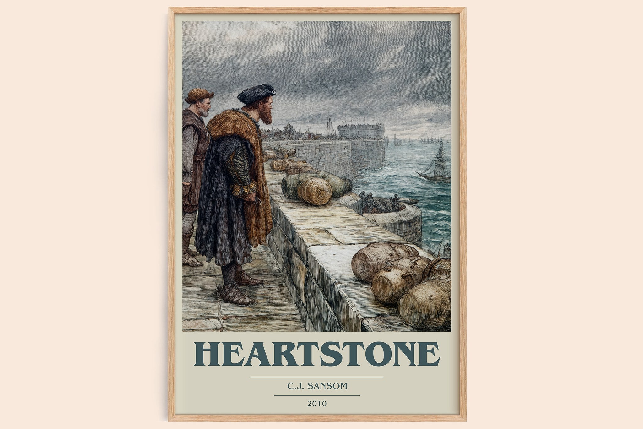Heartstone Book Cover Poster by C.J. Sansom