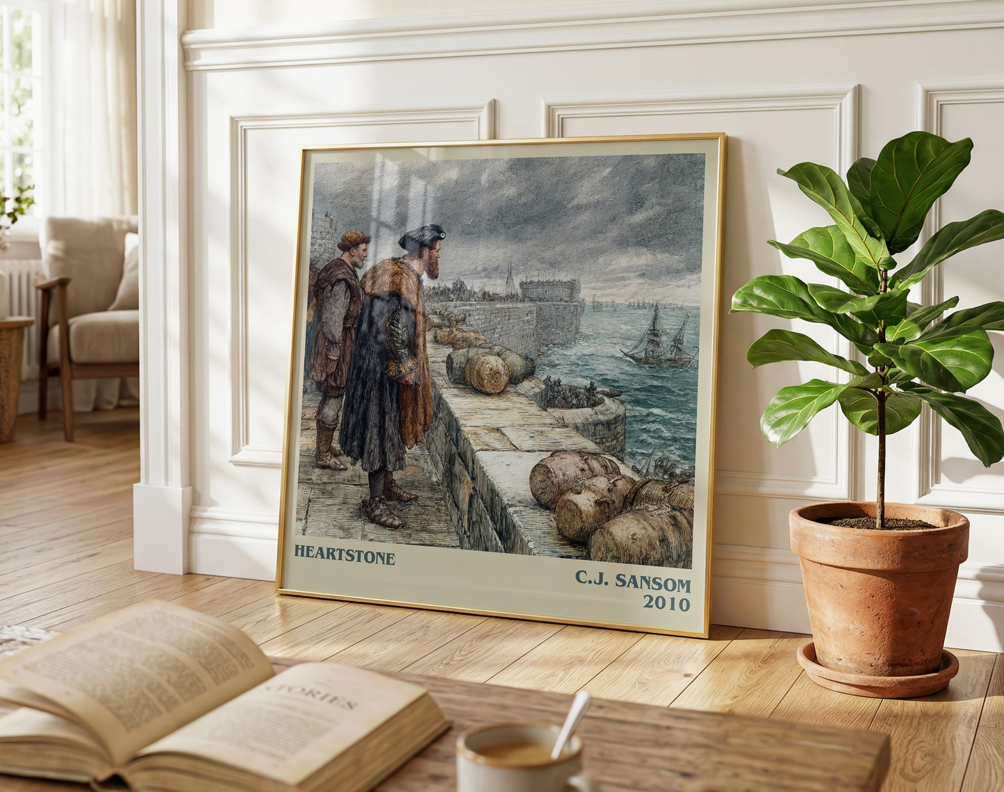 Heartstone literary poster paired in gallery wall – literary art prints