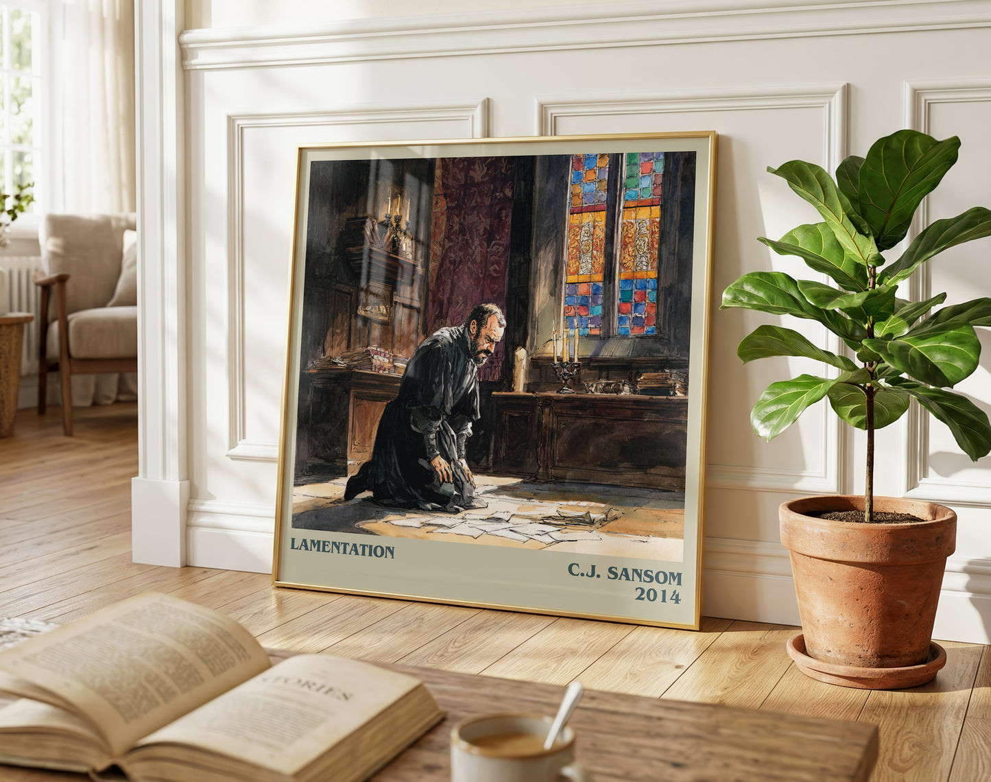 Lamentation literary poster paired in gallery wall – literary art prints