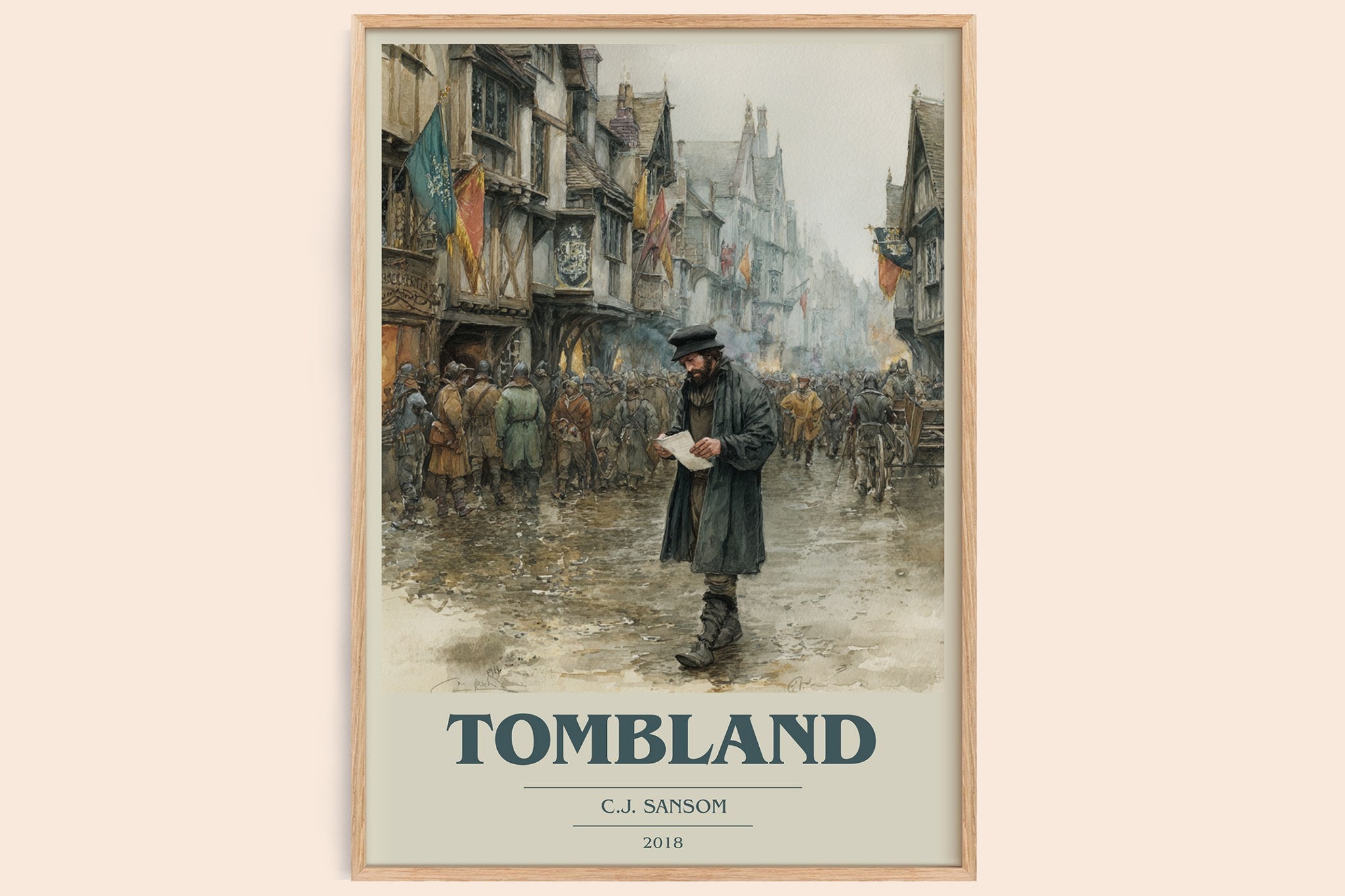 Tombland Book Cover Poster by C.J. Sansom