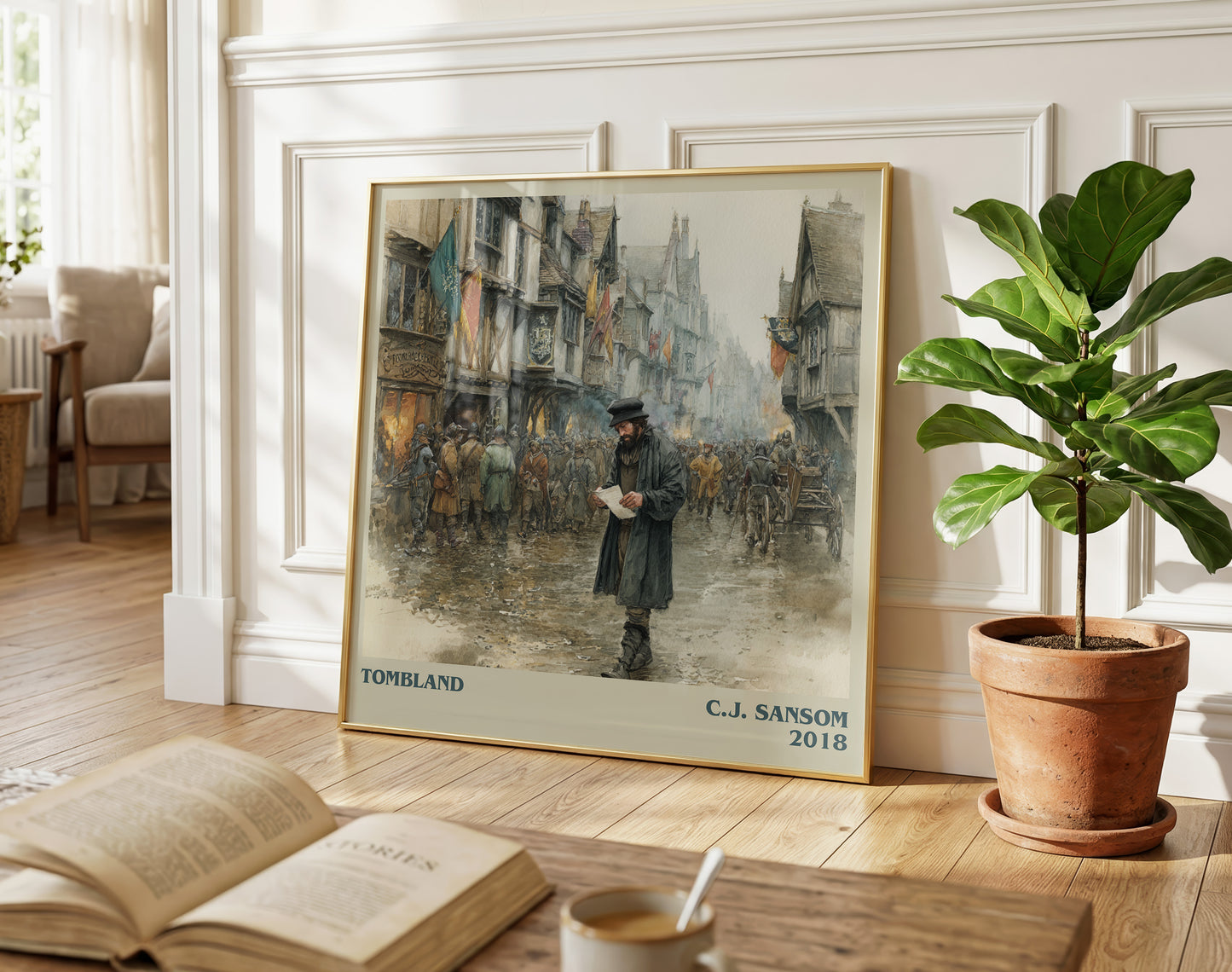 Tombland literary poster paired in gallery wall – literary art prints