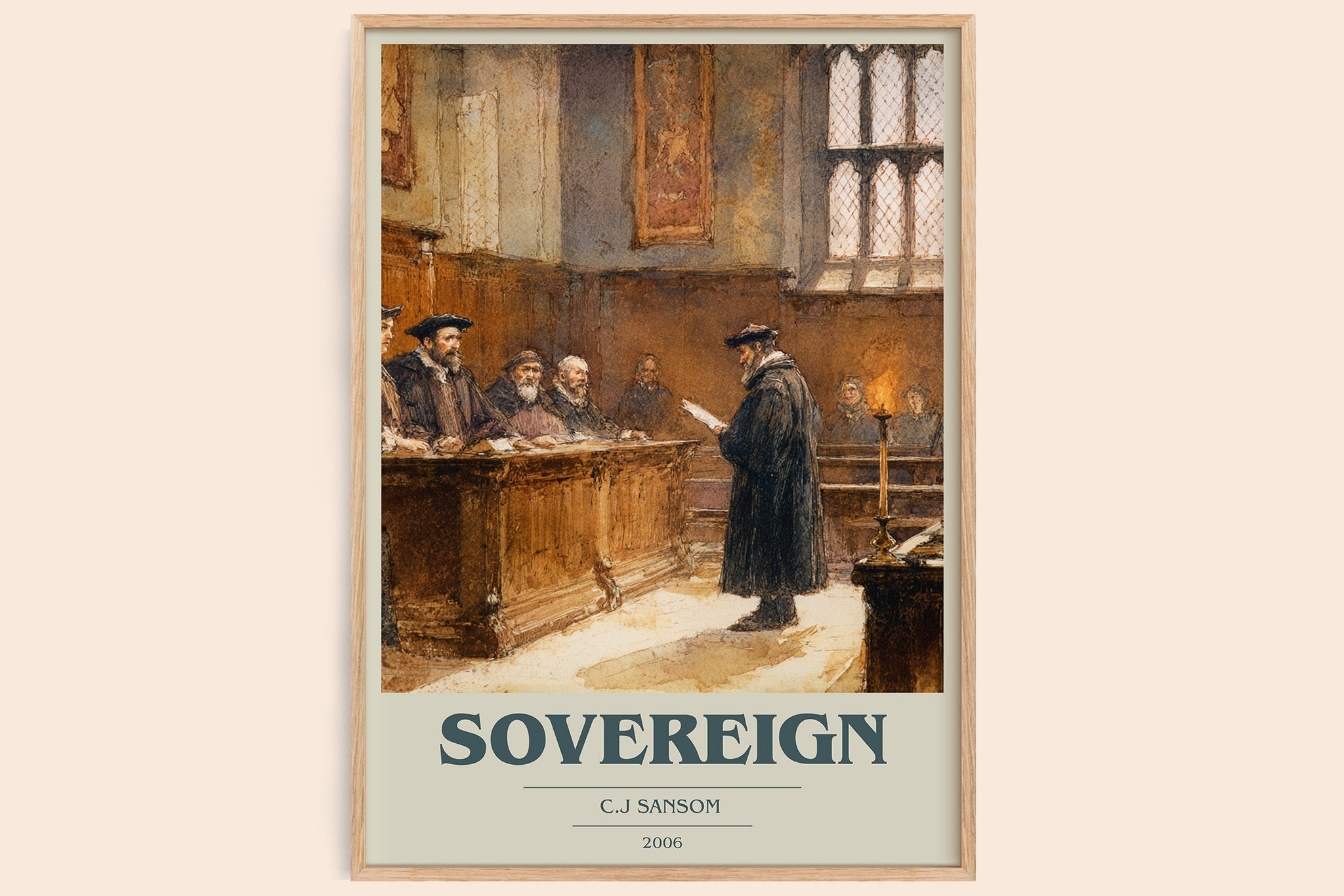Sovereign Book Cover Poster by C.J Sansom